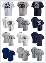 New 2 Derek Jeter 7 Mantle Gerrit Cole Anthony Volpe Giancarlo Stanton Juan Soto Gleyber Torres Anthony Rizzo 99 Aaron Judge York Alex Verdugo Yankees Baseball Jersey