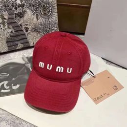 Mui Mui Fashion Brand Designer Baseball Cap Hat Caps Unisex Solid Geometric Print Fitted Farm Canvas Featuring Men Dust Bag Snapback Fashion Sunlight Women Hats 1056