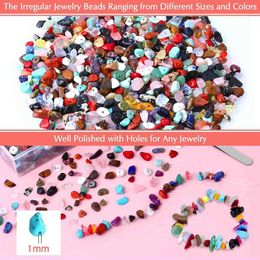 Storage Bags 400 Pcs Crystal Gemstones Beads For Jewellery Ring Making Stone Chip Earring And Bracelets