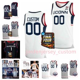 2024 Final Four Basketball Jersey Kemba Walker 2024 Men's Champions Uconn Huskies Ray Allen Jeremy Lamb Rudy Gay James Bouknight Tyrese Martin Uconn Jerseys Stitched