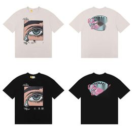 Gallrey Tee Depts Designer T-shirt Top Quality Luxury Fashion T-Shirt Street Casual Pink Stamping Letter Double Yarn Pure Cotton Short Sleeve T-shirt Men Women