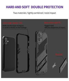 Rugged Armour Hidden Kickstand Back Cases For iPhone 14 13 12 Mini 11 Pro XS Max X XR 7 8 6 6S Plus SE Phone Coque9740404