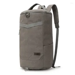 Backpack Large Capacity Canvas Bag Retro Men's Leisure Travel Girls' Schoolbag Multi-functional Cross-body