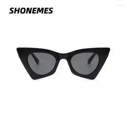 Sunglasses SHONEMES Cat Eye Stylish Wave Shades Outdoor UV400 Protection Sun Glasses For Women