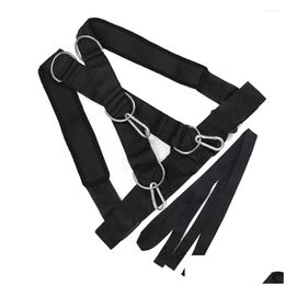 Resistance Bands Band Sled Fitness Strap Training Harness Excercise Workout Exercise Shoder Drop Delivery Sports Outdoors Supplies Equ Dhid7