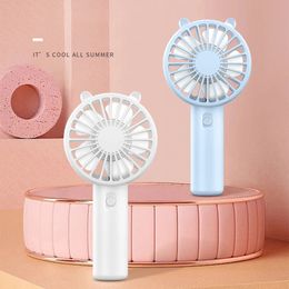 Portable Handheld Fan Small Cooling USB Rechargeable Eyelash Mute Cooler Mini Desk 240416