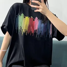 luxury designer t shirt mens shirts for men tide Sprayed streetwear letter womens unisex clothes t-shirt oversized tee clothing tops