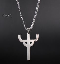 jewelry 3242mm size Gothic Punk Judas Priest Necklace Stainless Steel Men039s Favorite Pendant merch logo symbol Char3891505