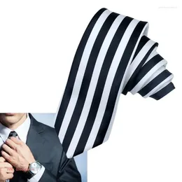 Bow Ties Japanese Black White Striped Neck Tie Anime Cosplay Costume Props Accessories