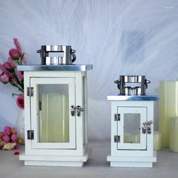 Candle Holders Table Glass Holder Wedding Stand Metal Wooden Nordic Container Luxury White Candelabros Home Decor WSW35XP