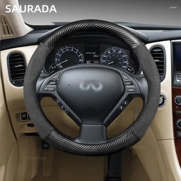 Steering Wheel Covers PU Leather Car Cover Non-Slip Auto Accessories Infiniti 37-38cm Q30 Q40 Q50 Q60 Q70 2024