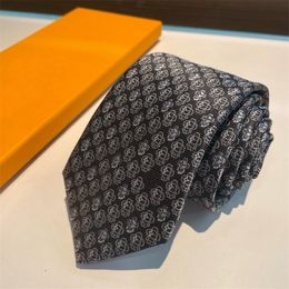2024 New Luxury Tie Designer Men's Silk Ties 00% Men's Wedding Casual and Business Neck Ties Hawaiian Tie