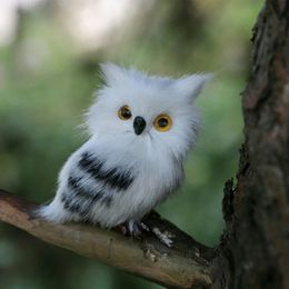 Owl Exquisite Ornament Cute Lovely Furry Christmas Bird Decoration Adornment Simulation for Home Decor Gift 240416