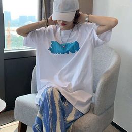 Women's Two Piece Pants 300 Pound Oversized Letter Printed Short Sleeves T-shirt And Tie Dyed Wide Leg For Loose Casual Two-piece Set