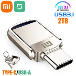 Drives Xiaomi Mijia U Disc 2TB 1TB USB 3.1 TypeC Interface Mobile Phone Computer Mutual Transmission Portable USB 512GB 256G 128GB