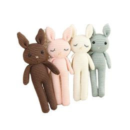 ODM OEM Factory Custom Colour Shape Size Multiple Animals Knitted Stuffed Animal Knitted Comforter Soft Plush Toys