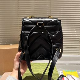 Classic vintage Backpack fashion Drawstring backpack Leather series jumbo Outdoor Handbag Party Shoulder bag Luxury