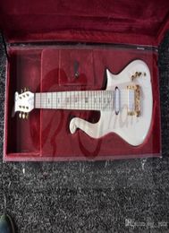 Diamond Series Prince Cloud White Electric Guitar Alder Body Maple Neck Wrap Around Tailpiece Purple Croco Leather Hardcase Red5798987