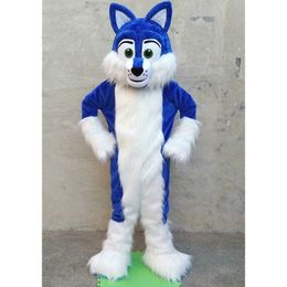 2024 New Adult Blue Husky Adults Mascot Costume Fun Outfit Suit Birthday Party Halloween Outdoor Outfit Suit