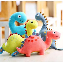 23cm Super Soft Lovely Dinosaur Plush Doll Cartoon Stuffed Animal Keychain Plush Toy for Kids Baby Hug Doll Sleep Pillow Home Decor