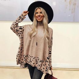 Women's T Shirts Women Fashion Leopard Printed T-Shirts Casual O Neck Full Long Sleeve Tee Ladies Chic Tops