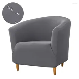 Chair Covers 1PC Spandex Tub Club Sofa Cover Solid Colour Stretch Slipcover Elastic Single Study Bar Counter Living Room