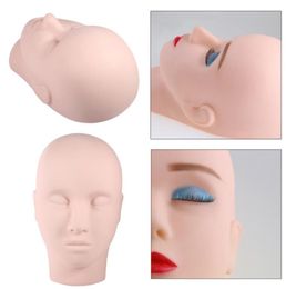 1PCs Professional Upgraded Make Up Eyelash Eye Lashes Extensions Practice Mannequin Training Head Training Facial Massage Model6948605