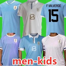 22 23 24 Uruguay Soccer Jersey 2022 2023 2024L.SUAREZ E.CAVANI N.DE LA CRUZ national team Shirt G.DE ARRASCAETA F.VALVERDE R.ARAUJO R.BENTANCUR Football Uniform