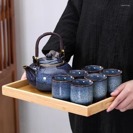 Teaware Sets Tea Set One Pot Six Cups Kiln Change Teapot Lifting Liang Kettle Household Cold Water Bottle Cup