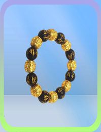01 Natural Stone Black Obsidian Pixiu Bracelet With Tiger Eye And Double Pixiu Lucky Brave Troops Charms Jewellery for Women Men9871388