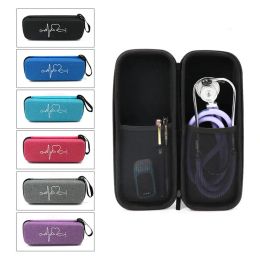 Cases Stethoscope Storage Box EVA Portable Travel Carrying Case Mesh Bag for Littmann Cardiology III Hard Drive Pen Medical Organiser