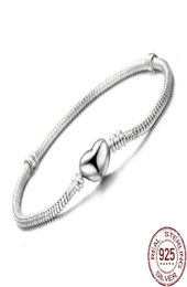 High Quality 16-23cm Original Solid S925 Silver Chain Bangle Bracelet for Women DIY Jewelry Making4409626