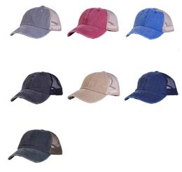 Women Hat Sports And Leisure Caps Pure Colors Peaked Hats Street Hipster Baseball Cap Wash Net Sunhat Summer Outdoor Sunhats Korea3118281