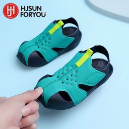 Summer Candy Color Boys Sandals Kids Shoes Beach Mesh Sandalas Fashion Sports Shoes Girls Hollow Out Fashion Sneakers 240416