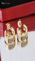 Classic Women Stud Love Earrings Designer s Earrings Screw Gold Luxury Jewelry Woman With Box ccs sdsdd4086590