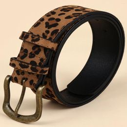 Belts Boho Style PU Leopard Print Belt Women Dress Slim Fit Custom