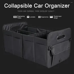 Storage Bags Spacious Car Compartment Organizer Trunk With 9 Pockets Foldable Design Handles Ideal For Suvs Minivans