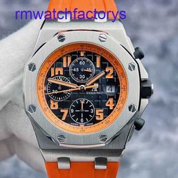 Minimalist AP Wrist Watch Royal Oak Offshore Series 26170 Precision Steel Volcano Disc Date Timing Automatic Machinery 42mm