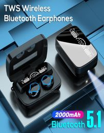 SACEC PSENS TWS Sport Bluetooth 51 Wireless Mirror Earphones With Charging Box Waterproof 9D HD Stereo Touch Control Earbuds4351821