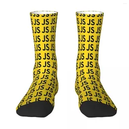 Men's Socks Javascript Based Pattern Linux Python Code Sock Men Women Polyester Stockings Customizable Design