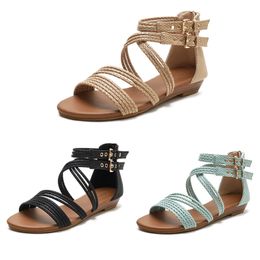 Terlik Slaytlar Sandalet Sandal Sandal Yaz Dışarıda Ayakkabılar Ev Ofis Kat Slip Bottom Çift El Yapımı Sandalet Boyutu 36-42