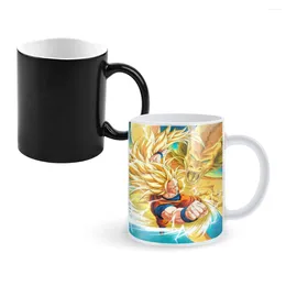 Mugs Super-Saiyan-Creative Ceramic Coffee Heat Colour Changing Milk Tea Cup ColorCup For Birthday Gifts