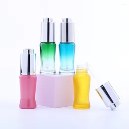 Storage Bottles 120PCS 15Ml Thick Glass Dropper Bottle Botella Cristal Empty Cosmetic Packaging Container Vials Essential Oil
