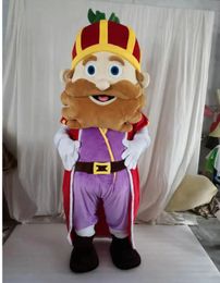 Halloween king Mascot Costume Top Quality Cartoon Anime theme character Adult Size Christmas Carnival Birthday Party Fancy Outfit