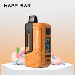 Original happ bar 15000 Puff Disposable puff 15k 850mAh Type-C Charging 25ml Prefilled Pod With Smart Mode Power adjustable 10 Flavours 2% 5% E Cigarettes vaper 15000