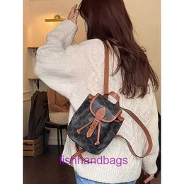Factory Outlet Wholesale selinss Tote bags for sale Autumn Winter New Backpack Versatile Old Flower Commuter Small Book With Original Logo