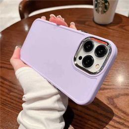 Cell Phone Cases Luxury Armor Matte Shockproof Silicone Phone Case for phone 14 13 12 11 Pro Max X XR XS 7 8 Plus SE3 Plating Camera Soft Funda