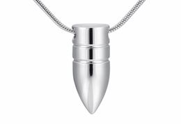 IJD9891 New Arrival ManMale Memorial Ashes Keepsake Urn Pet Human Bullet Cremation Urn Pendant Necklace for Ashes Hold Jewelry6567592