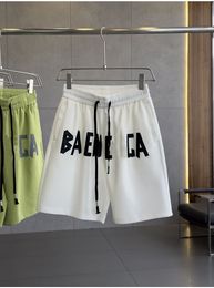 Shorts de designer de Paris para homens de tendência de verão masculino clássico b letra imprimir esportes calças casuais jovens e belos versáteis sobre o joelho curto conjunto