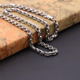 4mm 5mm Solid 925 Sterling Silver Necklace Chain Men Women Jewelry gift A50041270e